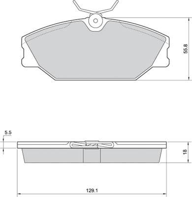 K27 Комплект тормозных колодок, дисковый тормоз 481-2317227