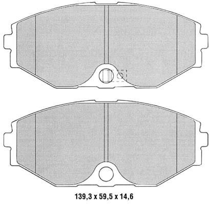K27 Комплект тормозных колодок, дисковый тормоз 481-2318427