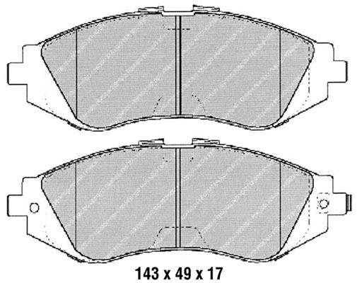 K27 Комплект тормозных колодок, дисковый тормоз 481-2323627