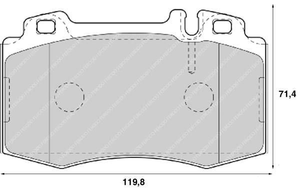 K27 Комплект тормозных колодок, дисковый тормоз 481-2327127