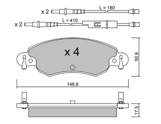 K27 Комплект тормозных колодок, дисковый тормоз 481-2327627