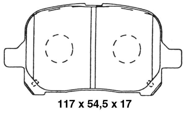 K27 stabdžių trinkelių rinkinys, diskinis stabdys 481-2351327