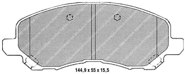 K27 stabdžių trinkelių rinkinys, diskinis stabdys 481-2358427