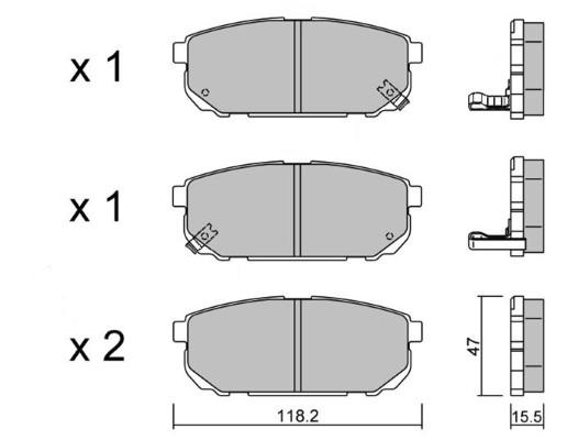 K27 Комплект тормозных колодок, дисковый тормоз 481-2399727