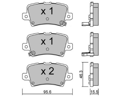 K27 Комплект тормозных колодок, дисковый тормоз 481-2408627