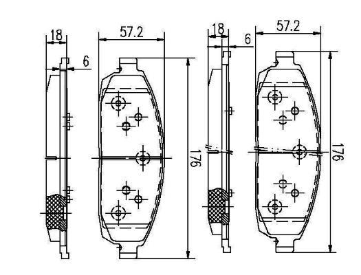 K27 Комплект тормозных колодок, дисковый тормоз 481-2425027