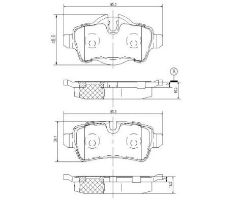 K27 Комплект тормозных колодок, дисковый тормоз 481-2428927