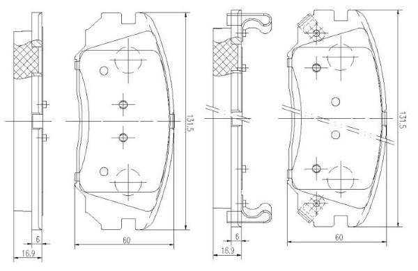 K27 Комплект тормозных колодок, дисковый тормоз 481-2437527