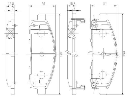 K27 Комплект тормозных колодок, дисковый тормоз 481-2452927