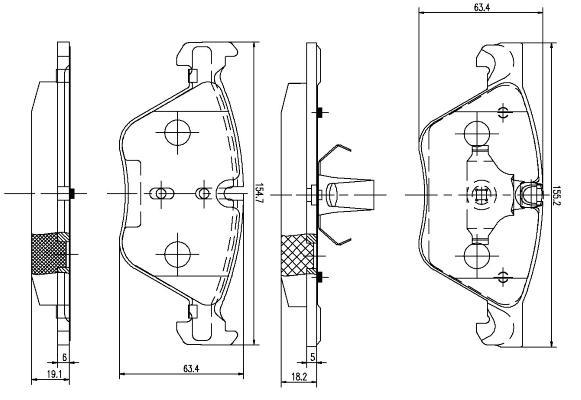 K27 Комплект тормозных колодок, дисковый тормоз 481-2469727