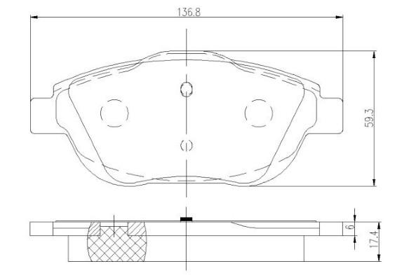 K27 Комплект тормозных колодок, дисковый тормоз 481-2488327