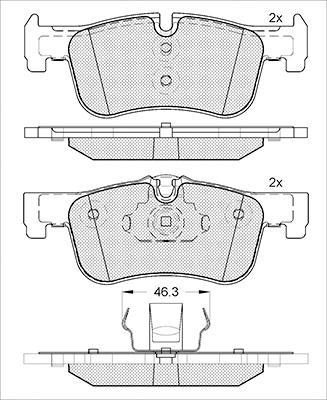 K27 Комплект тормозных колодок, дисковый тормоз 481-2501427