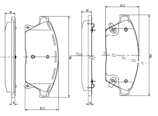 K27 Комплект тормозных колодок, дисковый тормоз 481-2503427