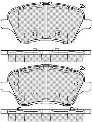 K27 Комплект тормозных колодок, дисковый тормоз 481-2513427