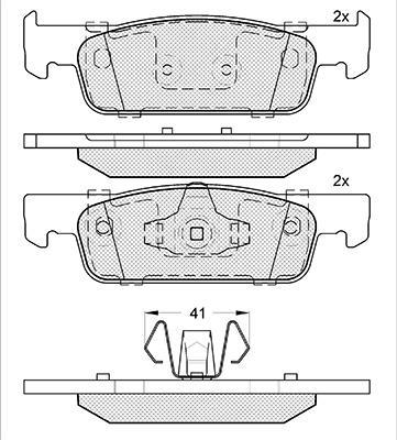 K27 Комплект тормозных колодок, дисковый тормоз 481-2570227