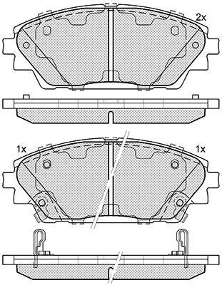 K27 Комплект тормозных колодок, дисковый тормоз 481-2587527