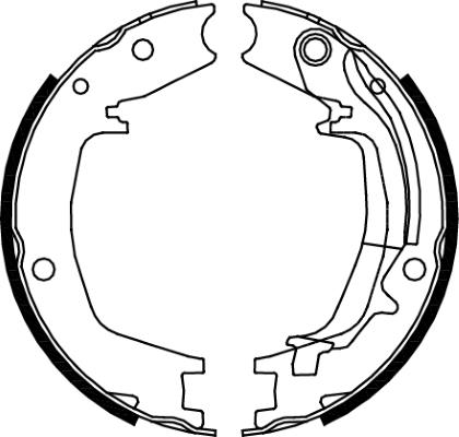 K27 Комплект тормозных колодок, стояночная тормозная с 483-046215