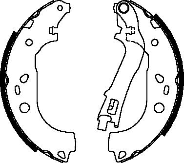 K27 Комплект тормозных колодок 483-34112