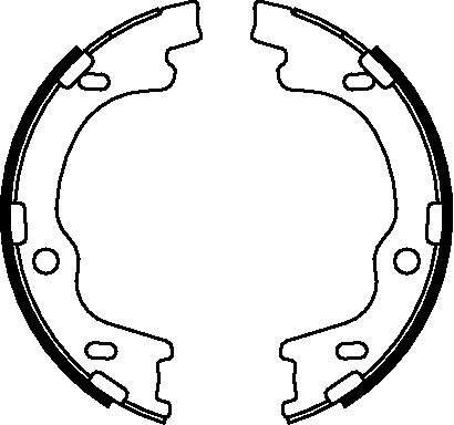 K27 Комплект тормозных колодок, стояночная тормозная с 483-46221