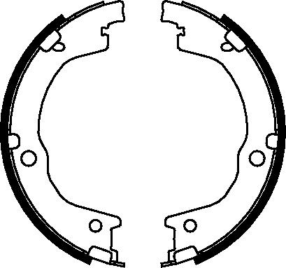K27 Комплект тормозных колодок, стояночная тормозная с 483-49165