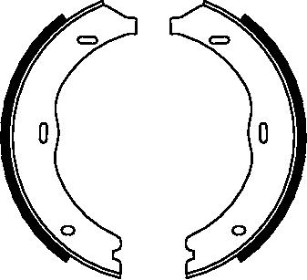 K27 Комплект тормозных колодок, стояночная тормозная с 483-52135