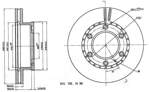 K27 Тормозной диск 491-20618