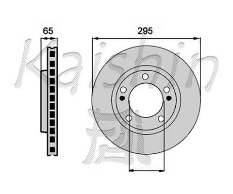 KAISHIN stabdžių diskas CBR243