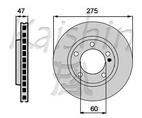 KAISHIN stabdžių diskas CBR426