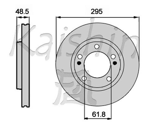 KAISHIN stabdžių diskas CBR443