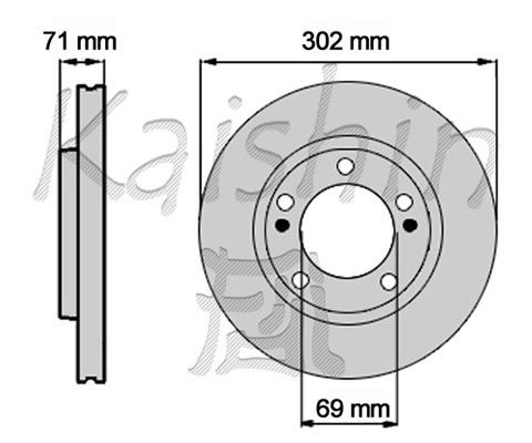 KAISHIN stabdžių diskas CBR448