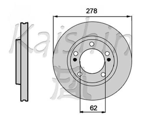 KAISHIN stabdžių diskas CBR534