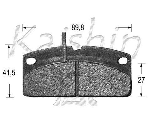KAISHIN Комплект тормозных колодок, дисковый тормоз D10095
