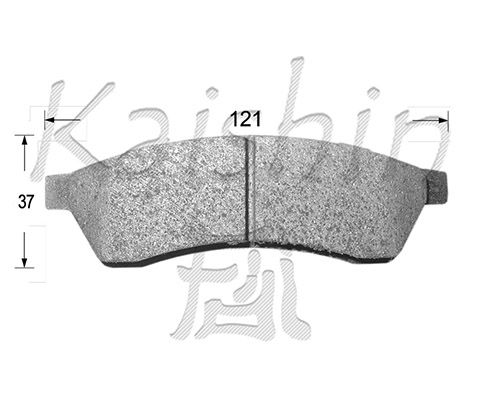 KAISHIN Комплект тормозных колодок, дисковый тормоз D10114
