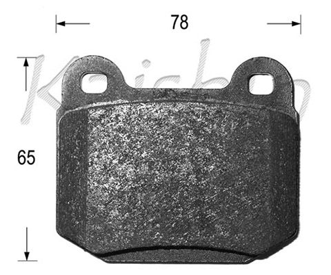 KAISHIN Комплект тормозных колодок, дисковый тормоз D10125
