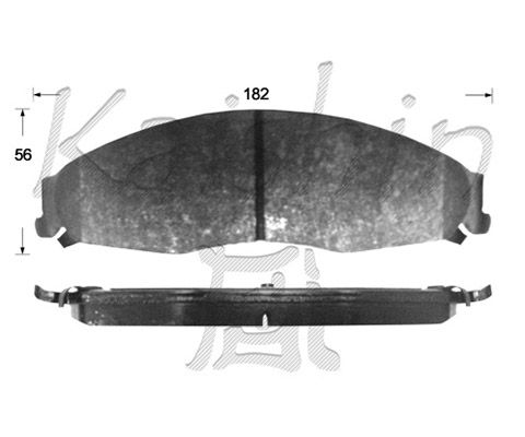 KAISHIN stabdžių trinkelių rinkinys, diskinis stabdys D10136