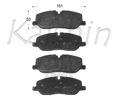 KAISHIN Комплект тормозных колодок, дисковый тормоз D10168