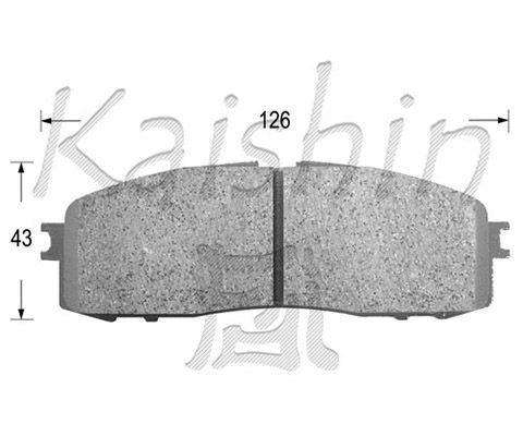 KAISHIN Комплект тормозных колодок, дисковый тормоз D2062