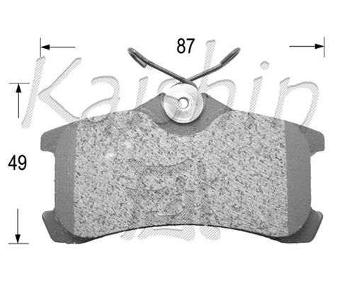 KAISHIN Комплект тормозных колодок, дисковый тормоз D2220