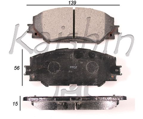 KAISHIN Комплект тормозных колодок, дисковый тормоз D2274