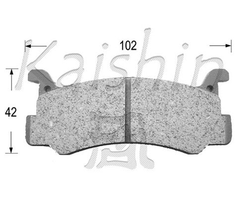 KAISHIN stabdžių trinkelių rinkinys, diskinis stabdys D3031