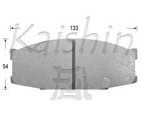 KAISHIN Комплект тормозных колодок, дисковый тормоз D6015