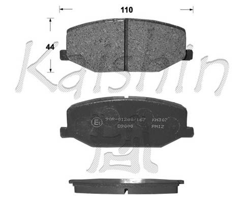 KAISHIN Комплект тормозных колодок, дисковый тормоз D9000