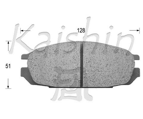 KAISHIN stabdžių trinkelių rinkinys, diskinis stabdys FK1095