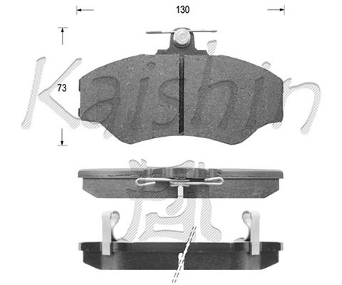 KAISHIN Комплект тормозных колодок, дисковый тормоз FK11112