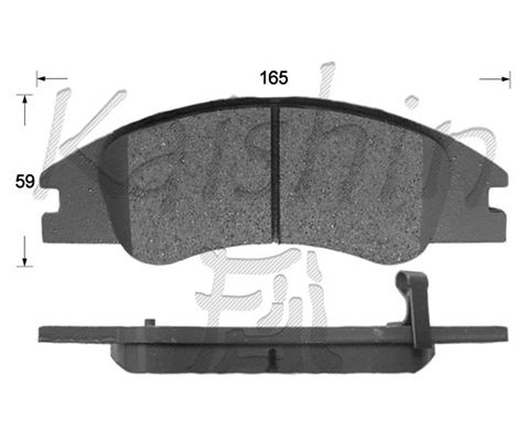 KAISHIN stabdžių trinkelių rinkinys, diskinis stabdys FK11157