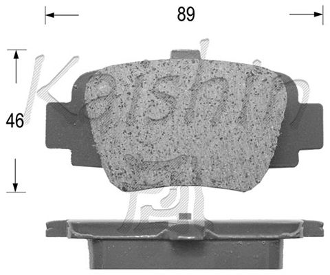 KAISHIN Комплект тормозных колодок, дисковый тормоз FK1210