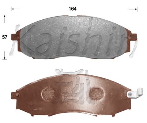 KAISHIN Комплект тормозных колодок, дисковый тормоз FK1263