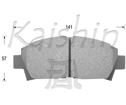 KAISHIN Комплект тормозных колодок, дисковый тормоз FK2108