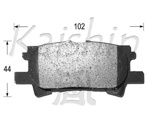 KAISHIN Комплект тормозных колодок, дисковый тормоз FK2250