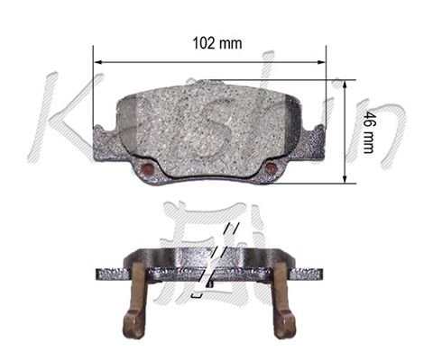 KAISHIN Комплект тормозных колодок, дисковый тормоз FK2299